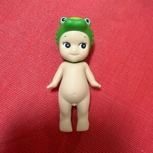 Frog-Themed Doll with Green Hat